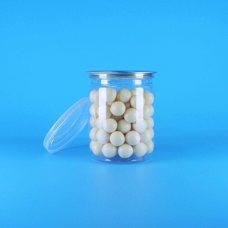 درپوش‌های آسان بازشونده، آجیل‌های ارگانیک جنگلی وحشی، غذای خشک، پلاستیک شفاف، قوطی‌های پاپ‌کورن PET