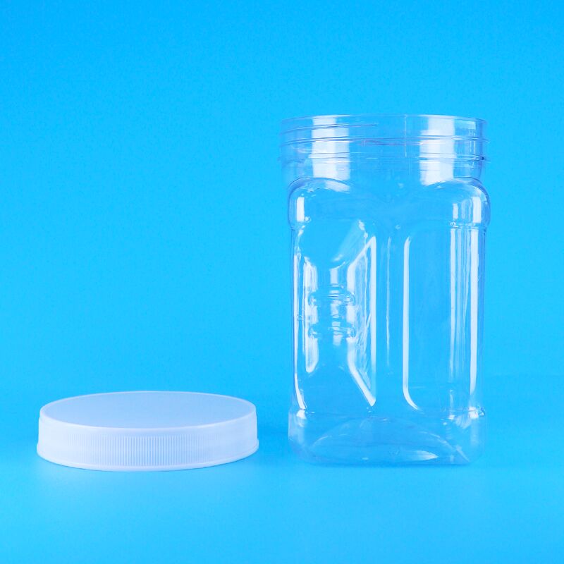 سیسمون آرد ذرت پر کردن بسکت پی ای تی شفاف پلاستیکی پیچ پوشه مربع چسب شیشه های BPA رایگان