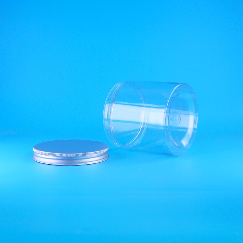 سیلندر آسان بسته بندی بسته بندی غذا قهوه شیرینی کوکی های چای گل رز شیشه پلاستیکی شفاف PET