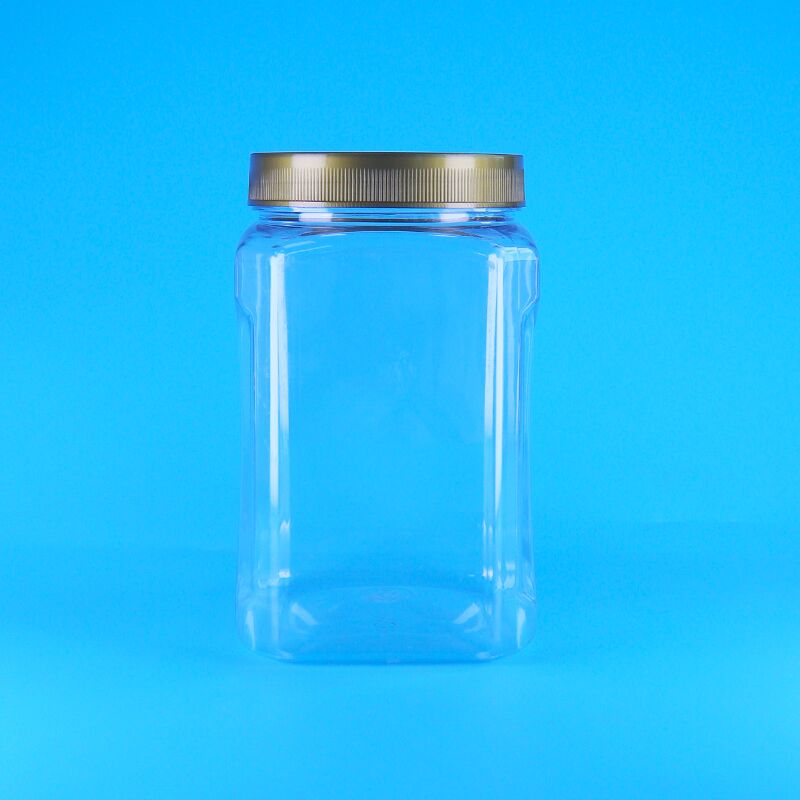 شکل مربع PET شفاف Brown پوشه پلاستیکی کوکی های درجه غذایی بادام شیشه میوه خشک شده