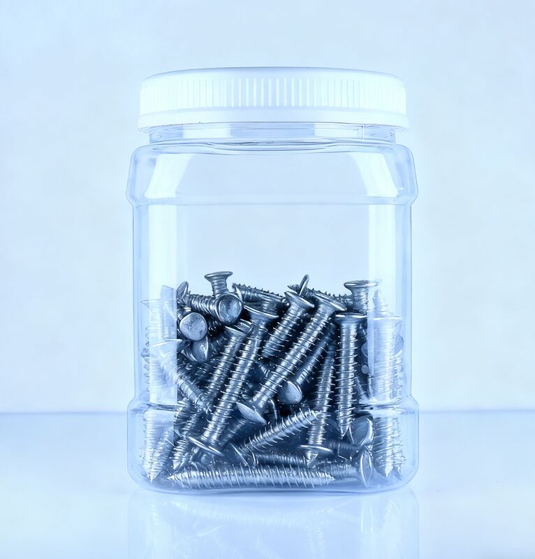 پوست تانجرین درجه غذایی چین کاشتنی PET شکل مربع شفاف سفید بطری پلاستیکی