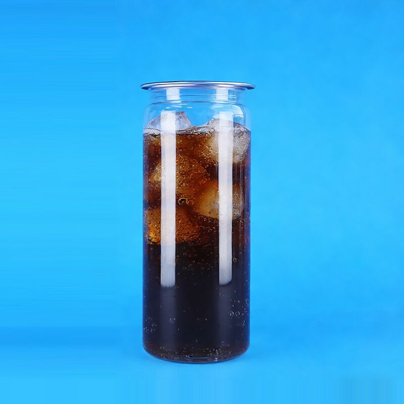 کیفیت بالا مهر و موم خوب آسان کلاه باز شفاف PET پلاستیکی نوشیدنی های سودا می تواند