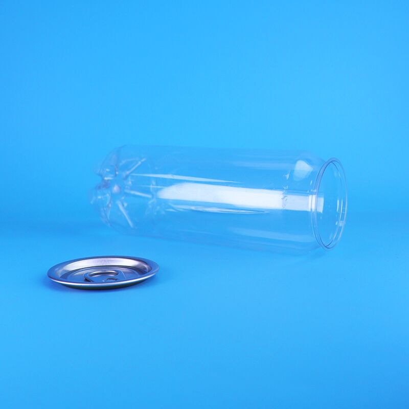 قوطی پلاستیکی PET با پوشش آسان باز 500 میلی لیتر ظرفیت ضد نشت برای نوشیدنی های گازی و نوشیدنی های الکلی