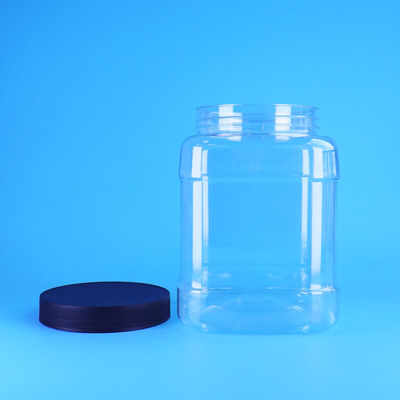 بطری پلاستیکی PET مربع سفارشی با پوشش صاف پیچ - راه حل ذخیره سازی مواد غذایی بدون BPA