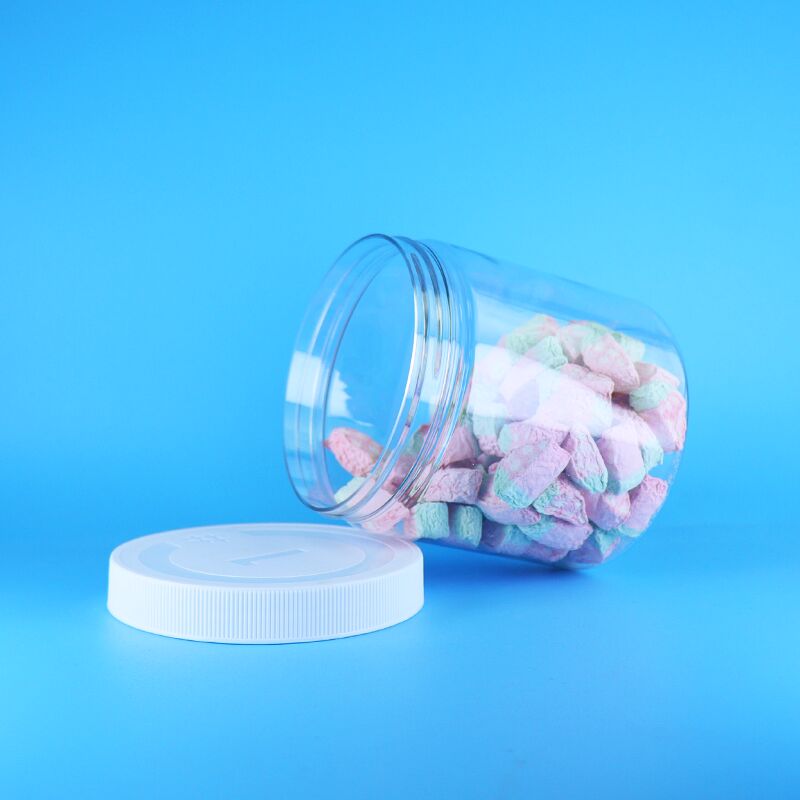 Transparent PET Plastic Jars For Bakery Cakes Crisps Cookies Products Safe Storage