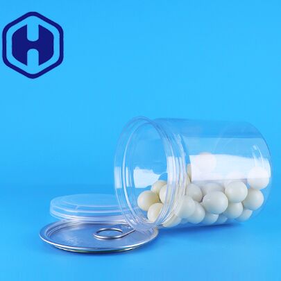 ليك پروف آسان بسته باز شفاف دور اسنک Candy PET پلاستیک قوطي بسته بندی مواد غذایی