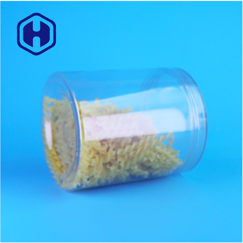 BPA رایگان صاف پیچ بالا کاپ PET ظرف سفارشی برای خشک حیوانات خانگی مواد غذایی کیک میوه های خشک بسته بندی مواد غذایی