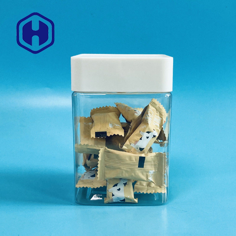 شیشه کلوچه پلاستیکی حیوان خانگی شفاف برای خرما بذر گل ختمی میوه سبزی خشک گردو