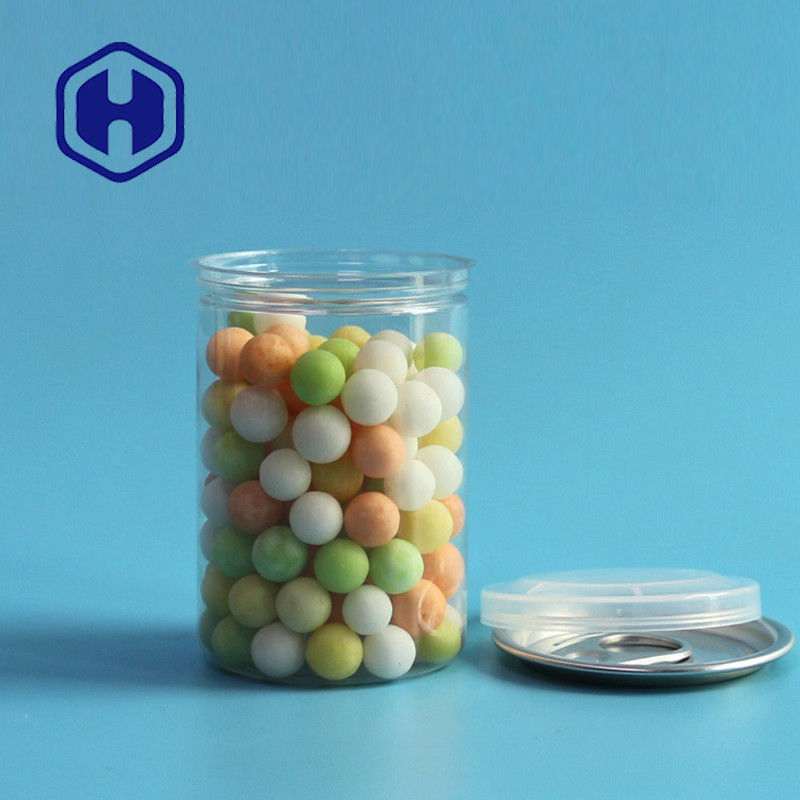 80 گرم قوطی پلاستیکی PET برای شیرینی چای شکلات غذای کودک 165 میلی لیتر 5.6 اونس 202# انتهای باز آسان