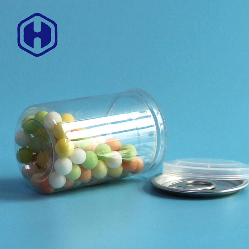 80 گرم قوطی پلاستیکی PET برای شیرینی چای شکلات غذای کودک 165 میلی لیتر 5.6 اونس 202# انتهای باز آسان