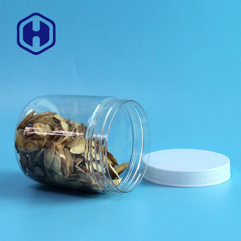 کوزه های پلاستیکی آدامس جویدنی آدامس قند 510 میلی لیتری 87 میلی متری ضد نشتی ظروف ذخیره سازی PET