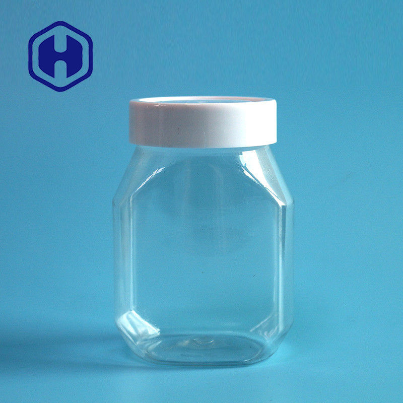 رنگ شفاف شیشه کره بادام زمینی پلاستیکی 390 میلی لیتری 13 اونس غیر سمی