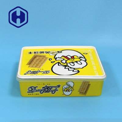 ظروف پلاستیکی مربع 2600 میلی لیتر PP IML بسته بندی بدون Bpa