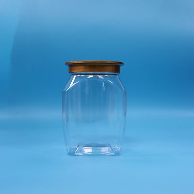 مواد غذایی کودک با کیفیت خوب پلاستیک شفاف PET ذخیره سازی مواد غذایی شیرینی کوکی قوطی مهر و موم