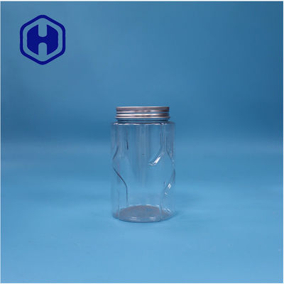 شکل گرد شفاف دانه های PET نعناع آب نبات شیرینی شیرینی مواد غذایی نوزاد جار آلومینیوم پوشش بالا