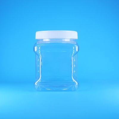 شیشه های پلاستیکی شفاف با درب پیچی PET بدون هوا برای میوه های شیرین، آجیل، غذای کودک