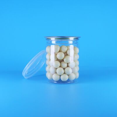 درپوش‌های آسان بازشونده، آجیل‌های ارگانیک جنگلی وحشی، غذای خشک، پلاستیک شفاف، قوطی‌های پاپ‌کورن PET