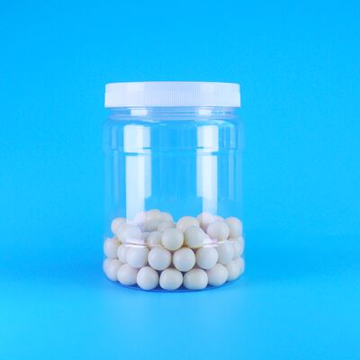 شیشه های پلاستیکی شفاف PET ضد هوای قهوه، آب نبات، گردو، ساندویچ، کوکی، بادام زمینی ترد، درپوش