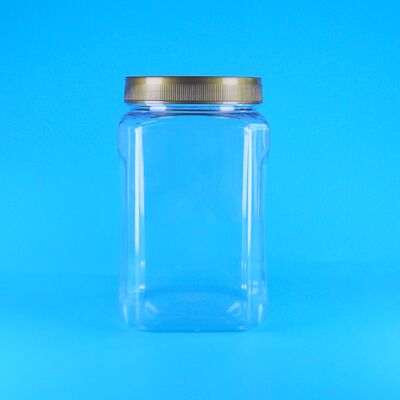 شکل مربع PET شفاف Brown پوشه پلاستیکی کوکی های درجه غذایی بادام شیشه میوه خشک شده