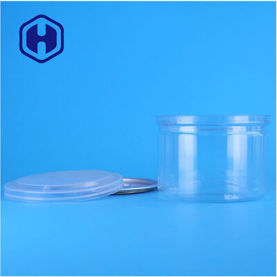 درجه مواد غذایی OEM Clear Plastic PET قوطی پلاستیکی با درب باز آسان برای بسته بندی بادام زمینی بادام هندی