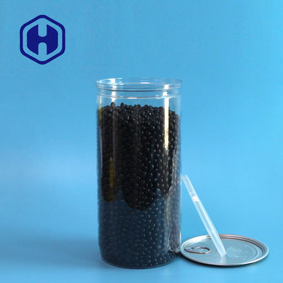 قوطی های پلاستیکی شفاف 1450 میلی لیتری 49 اونس با درب آلومینیومی آسان و درپوش پلاستیکی